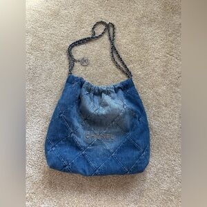 Denim tote bag